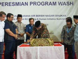 Gubernur Sumbar Resmikan Program Wash Sirukam