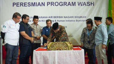 Gubernur Sumbar Resmikan Program Wash Sirukam