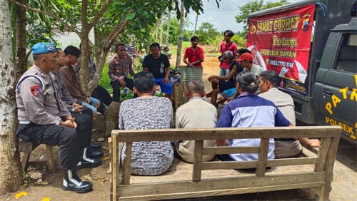 Jumat Curhat, Kapolsek Bayan Dengar Aspirasi Warga Dukuh Bleber di Terbis Sawah