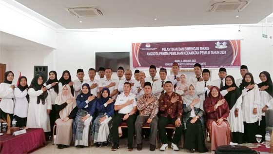 KPU Kota Sawahlunto Lantik 20 Anggota PPK