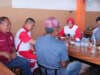 Kapolres Payakumbuh, AKBP Wahyuni Sri Lestari sambangi warga masyarakat yang berada di kawasan pusat pertokoan Pasar Payakumbuh tepatnya di Warung Kopi 68