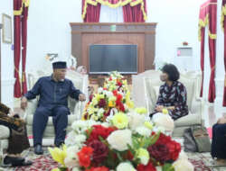 Gubernur Sumatera Barat, Mahyeldi Menerima Audiensi Direktur Pengelolaan Imunisasi Kemenkes Ri, Dr. Prima Yosephine