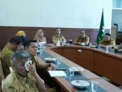 Pemkab Solok Vidcon Rakor Pengendalian Inflasi Daerah dengan Mendagri