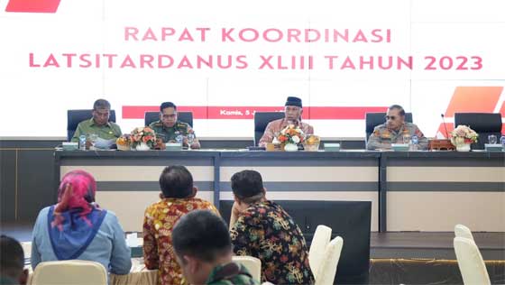 rapat koordinasi persiapan Latsitardanus XLIII