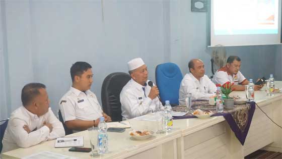 DPMN Pasbar Gelar Rapat Koordinasi Pemnag 2023 1 Hamsuardi dalam Rapat Koordinasi Pemerintahan Nagari tahun 2023