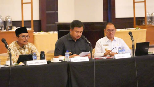 Sutan Riska Paparkan RTRW Dharmasraya dalam Rakor Bersama Kementerian ATR/BPN