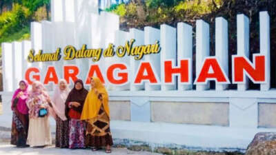 Tugu Selamat Datang Nagari Garagahan Jadi Spot Foto