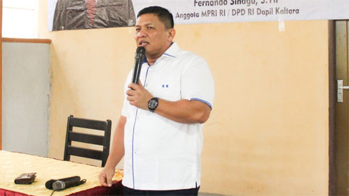 Anggota Komite I Dewan Perwakilan Daerah Republik Indonesia (DPD RI), Fernando Sinaga