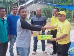 Alfianto Hadiri Undangan Pemuda Nagari Manggilang Goro Lapangan Voli dan Takraw