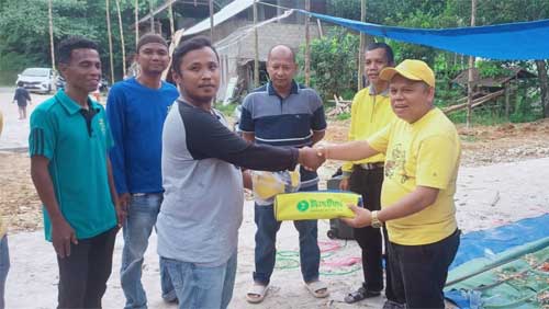 Alfianto Hadiri Undangan Pemuda Nagari Manggilang Goro Lapangan Voli dan Takraw