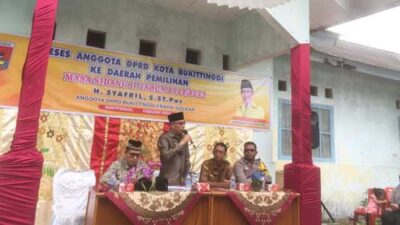 Anggota DPRD Kota Bukittinggi H Syafril Reses di Puhun Tembok