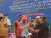 Bupati Agam, H Andri Warman Dan Rombongan Disambut Dengan Pengalungan Ulos, Selendang Khas Sumatera Utara