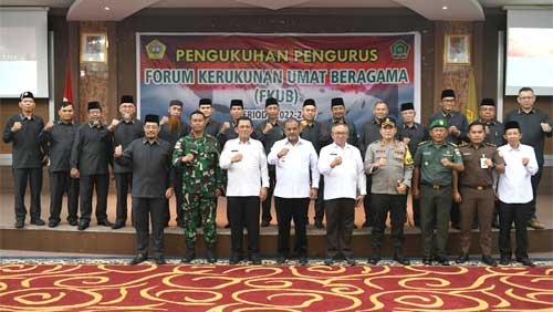 Pelantikan dan Pengukuhan Pengurus Forum Kerukunan Umat Beragama (FKUB) Kabupaten Karimun periode 2022-2027