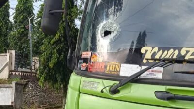 TEKAB 308 Presisi Polres Lampung Utara Tangkap ABG Terduga Pelempar Kaca Truk