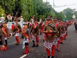 Kirab Pasukan Bergodo Tutup Kegiatan Peringatan Hari Jadi Kabupaten Purworejo