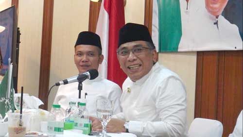 Acara Resepsi Satu Abad NU Terbuka untuk Umum, Semua Orang Boleh Hadir 1 Juru Bicara Panitia Puncak Resepsi 1 Abad NU, Rahmat Hidayat Pulungan, di gedung PBNU, Jakarta Pusat