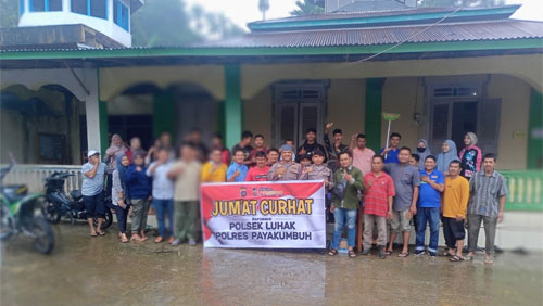 Kapolsek Luhak Sambangi Masjid Raya Halaban