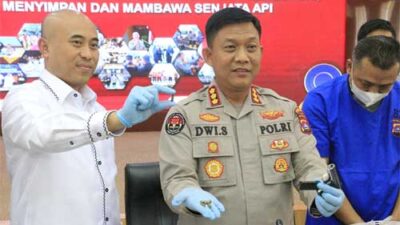 Tangkap Tersangka Penipu, Ditreskrimum Polda Sumbar Juga Sita Senpi