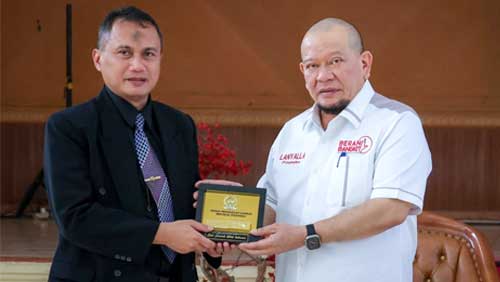 Ketua DPD RI, AA LaNyalla Mahmud Mattalitti di Universitas Galuh Ciamis