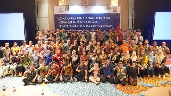Lokakarya Penajaman Rencana Kerja Pengelolaan Pengaduan dan Informasi Publik, yang berlangsung mulai tanggal 7 hingga 10 Februari 2023 di Grand Dafam Signature Hotel, Surabaya