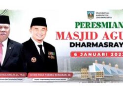 Masjid Agung Dharmasraya Diresmikan Jumat Mendatang