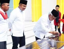 Menteri PUPR Basuki Hadimujiono Resmikan Masjid Agung Dharmasraya