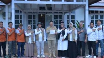 Petugas Coklit Kunjungi Wako Sawahlunto di Rumdis
