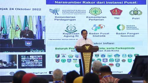 Mendagri Muhammad Tito Karnavian dalam Rakernas Asosiasi Pemerintah Provinsi Seluruh Indonesia (APPSI) Tahun 2023 di Hotel Novotel Balikpapan, Kalimantan Timur