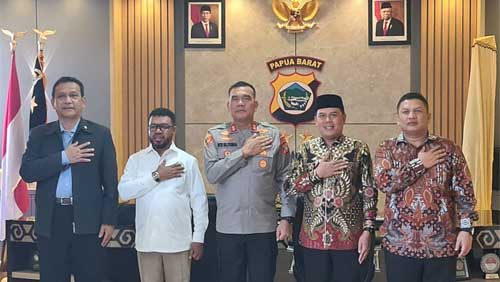 Rombongan Komite I DPD RI kunjungan kerja ke Polda Papua Barat