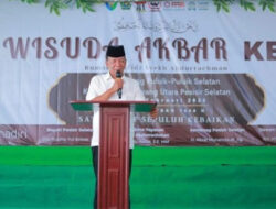 Hadiri Wisuda Rumah Tahfiz Syekh Abdurrahman, Ini Ungkapan Apresiasi Bupati Pessel