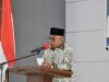 Sekretaris Daerah, Edi Busti mewakili Bupati membuka rapat kerja II Badan Kontak Majelis Taklim (BKMT) Kabupaten Agam tahun 2023