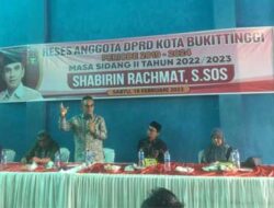 Anggota DPRD Bukittinggi Shabirin Rachmat Reses Perorangan di Manggis Gantiang