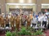 Gubernur Sumbar, Mahyeldi saat membuka Sosialisasi PP Nomor 11 Tahun 2021 dan Permendes Nomor 3 Tahun 2021 tentang pendaftaran, pembinaan, pengembangan dan pengadaan barang BUMNag di The Axana Hotel Padang