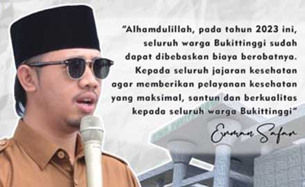 Wali Kota Bukittinggi, Erman Safar
