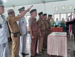 Camat Koto XI Tarusan Lantik 4 Pj Wali Nagari, Ini Detailnya