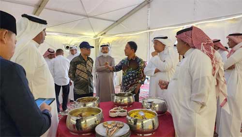Mengecek persiapan fasilitas jemaah haji 2023 di Arafah