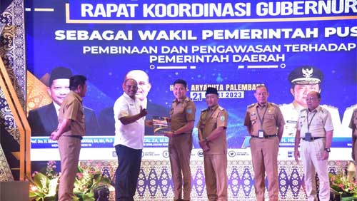 Dirjen Bina Adwil Gandeng Gubernur Sumsel Aktualisasikan Hal Ini 1 Rakor Gubernur sebagai Wakil Pemerintah Pusat