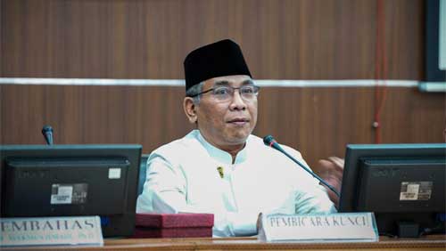 Gus Yahya saat menyampaikan gagasannya ttg fikih peradaban di UIN, Jakarta