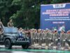Upacara Peringatan HUT ke-73 Satpol PP dan ke-61 Satlinmas di Lapangan Karebosi, Kota Makassar, Provinsi Sulawesi Selatan