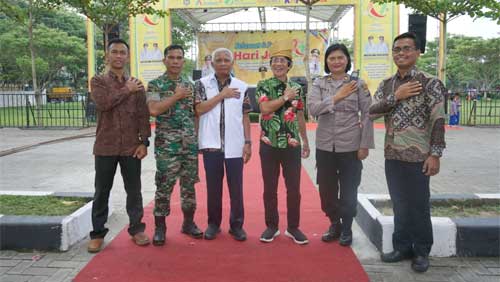 Bupati H Surya bersama Forkopimda di Pameran Hari Jadi Kabupaten Asahan