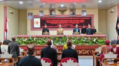 Dprd Lampung Barat Gelar Rapat Paripurna Hut Provinsi Lampung Ke-59