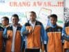 Wagub Sumbar, Audy Joinaldy saat peluncuran Aplikasi ojek online Alpajek di Alahan Panjang
