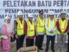 Gubernur Mahyeldi saat peletakan Batu pertama pembangunan jembatan RS. Unand di Limau Manih