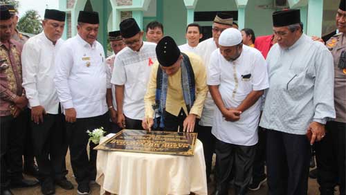 Wagubsu, H. Musa Rajekshah Resmikan Masjid Musyahadah Kecamatan Rahuning, Kabupaten Asahan
