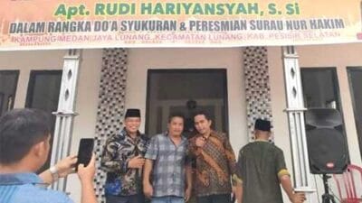 Wakil Bupati Pessel Resmikan Surau Nur Hakim di Lunang