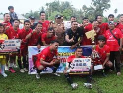 RH United Juara Turnamen Sepak Bola Adityawarman Cup 2023 di Siguntur