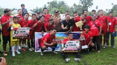 RH United Juara Turnamen Sepak Bola Adityawarman Cup 2023 di Siguntur