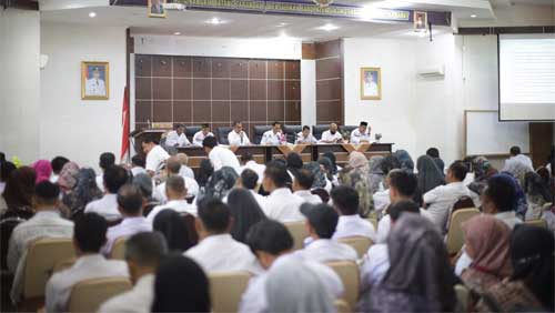 Rapat Evaluasi Pengendalian Kegiatan Pembangunan Pemerintah Kabupaten Solok Tahun 2023
