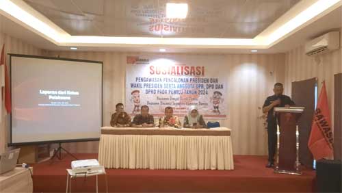 Sosialisasi Pengawasan Pencalonan Presiden dan Wakil Presiden serta anggota DPR, DPD, DPRD pada Pemilu Tahun 2024