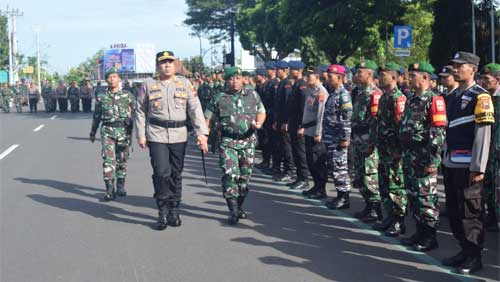 TNI dan Polri di Purworejo Gelar Apel Bersama Jalin Sinergitas Keamanan Jelang Pemilu 2024